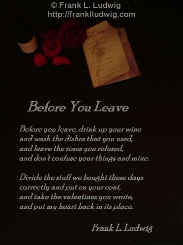 1 - Before You Leave